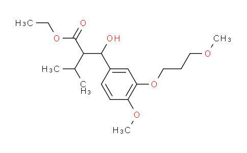 CAS No. 387356-93-6, Ethyl 2-(hydroxy(4-methoxy-3-(3-methoxypropoxy)phenyl)methyl)-3-methylbutanoate
