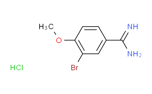 CAS No. 126007-99-6, 3-Bromo-4-methoxybenzimidamide hydrochloride