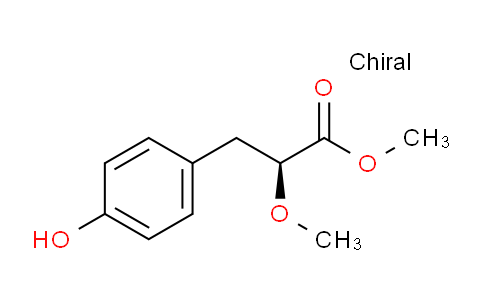 CAS No. 267228-43-3, (S)-Methyl 3-(4-hydroxyphenyl)-2-methoxypropanoate