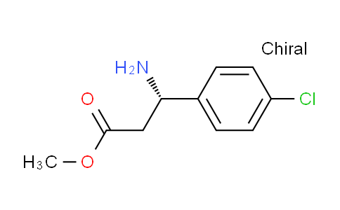CAS No. 283159-95-5, (S)-Methyl 3-amino-3-(4-chlorophenyl)propanoate