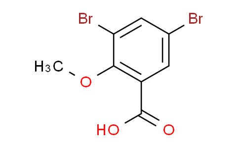CAS No. 13130-23-9, 3,5-Dibromo-2-methoxybenzoic acid