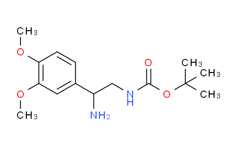 CAS No. 912762-97-1, tert-Butyl (2-amino-2-(3,4-dimethoxyphenyl)ethyl)carbamate