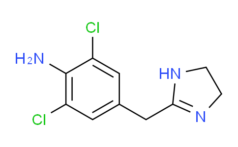 CAS No. 130759-56-7, 2,6-Dichloro-4-((4,5-dihydro-1H-imidazol-2-yl)methyl)aniline