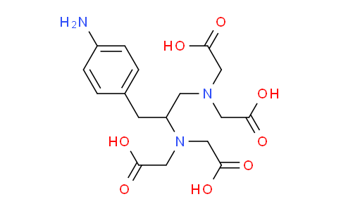 CAS No. 84256-90-6, 1-(4-Aminobenzyl)ethylenediamine-N,N,N',N'-tetraacetic acid