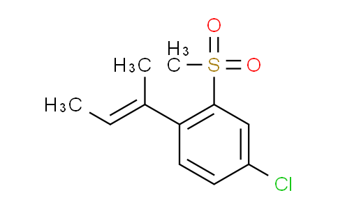 CAS No. 1956426-68-8, 1-((E)-but-2-en-2-yl)-4-chloro-2-(methylsulfonyl)benzene