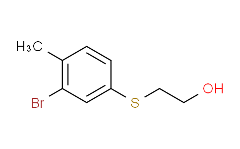 CAS No. 1338603-02-3, 2-(3-bromo-4-methylphenylthio)ethanol