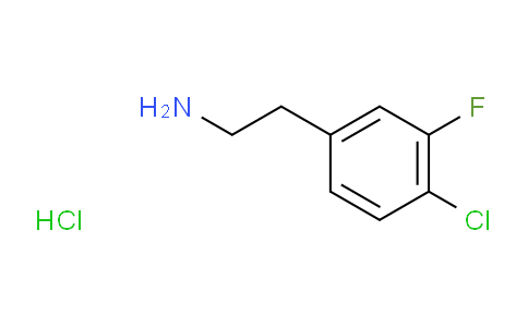 CAS No. 1375067-41-6, 2-(4-chloro-3-fluorophenyl)ethanamine hydrochloride