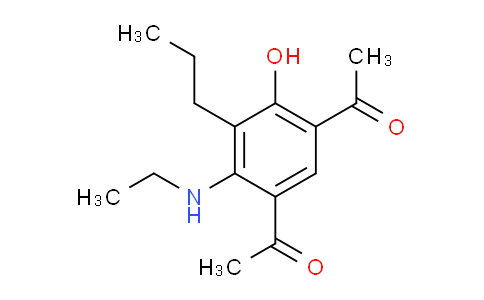 CAS No. 79324-51-9, 1-[5-acetyl-2-(ethylamino)-4-hydroxy-3-propylphenyl]ethanone