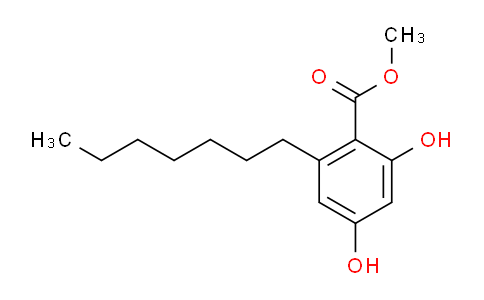 CAS No. 6121-77-3, Benzoic acid, 2-heptyl-4,6-dihydroxy-, methyl ester