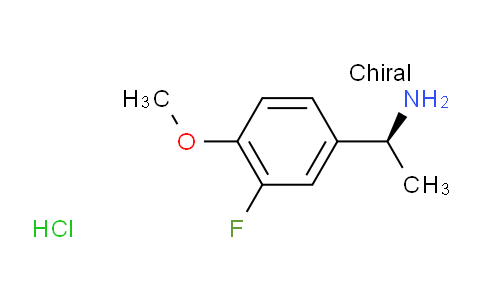 CAS No. 1980007-86-0, (S)-1-(3-Fluoro-4-methoxyphenyl)ethanamine hydrochloride