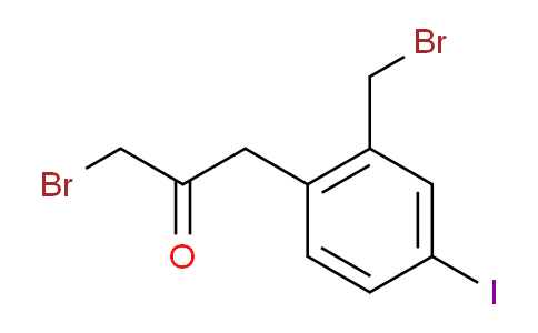 CAS No. 1803747-29-6, 1-Bromo-3-(2-(bromomethyl)-4-iodophenyl)propan-2-one