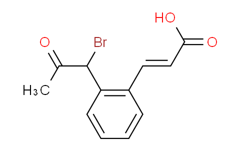 CAS No. 1807412-95-8, (E)-3-(2-(1-bromo-2-oxopropyl)phenyl)acrylic acid