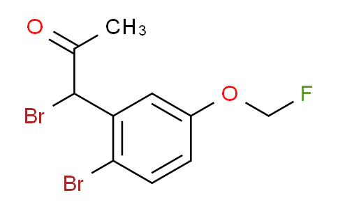CAS No. 1805876-17-8, 1-Bromo-1-(2-bromo-5-(fluoromethoxy)phenyl)propan-2-one