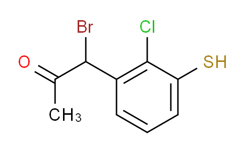 CAS No. 1804232-90-3, 1-Bromo-1-(2-chloro-3-mercaptophenyl)propan-2-one