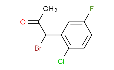 CAS No. 1805745-64-5, 1-Bromo-1-(2-chloro-5-fluorophenyl)propan-2-one