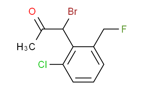 CAS No. 1806325-39-2, 1-Bromo-1-(2-chloro-6-(fluoromethyl)phenyl)propan-2-one