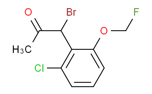CAS No. 1804237-50-0, 1-Bromo-1-(2-chloro-6-(fluoromethoxy)phenyl)propan-2-one