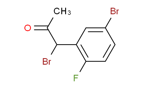 CAS No. 1806307-79-8, 1-Bromo-1-(5-bromo-2-fluorophenyl)propan-2-one