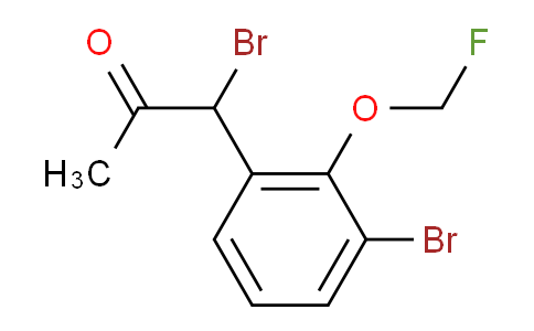 CAS No. 1806472-49-0, 1-Bromo-1-(3-bromo-2-(fluoromethoxy)phenyl)propan-2-one