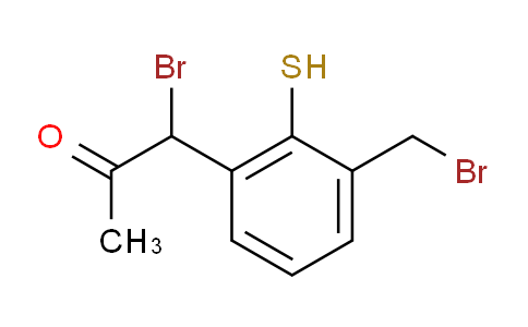 CAS No. 1806425-25-1, 1-Bromo-1-(3-(bromomethyl)-2-mercaptophenyl)propan-2-one