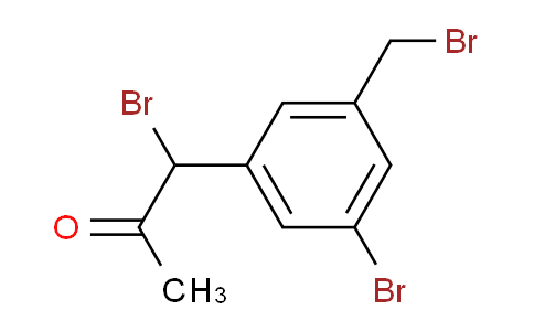 CAS No. 1806371-93-6, 1-Bromo-1-(3-bromo-5-(bromomethyl)phenyl)propan-2-one