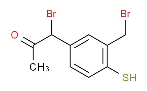 CAS No. 1806286-30-5, 1-Bromo-1-(3-(bromomethyl)-4-mercaptophenyl)propan-2-one