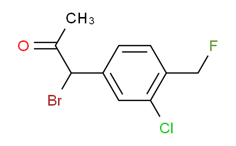 CAS No. 1806325-59-6, 1-Bromo-1-(3-chloro-4-(fluoromethyl)phenyl)propan-2-one