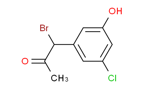 CAS No. 1804170-01-1, 1-Bromo-1-(3-chloro-5-hydroxyphenyl)propan-2-one