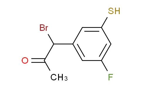 CAS No. 1806484-58-1, 1-Bromo-1-(3-fluoro-5-mercaptophenyl)propan-2-one
