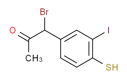 CAS No. 1806411-55-1, 1-Bromo-1-(3-iodo-4-mercaptophenyl)propan-2-one