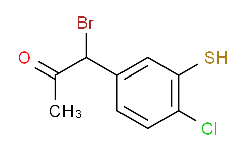CAS No. 1805747-31-2, 1-Bromo-1-(4-chloro-3-mercaptophenyl)propan-2-one