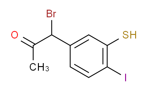 CAS No. 1804212-50-7, 1-Bromo-1-(4-iodo-3-mercaptophenyl)propan-2-one