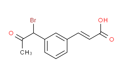 CAS No. 1807412-15-2, (E)-3-(3-(1-Bromo-2-oxopropyl)phenyl)acrylic acid