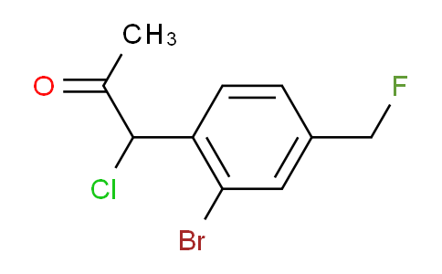CAS No. 1805747-20-9, 1-(2-Bromo-4-(fluoromethyl)phenyl)-1-chloropropan-2-one