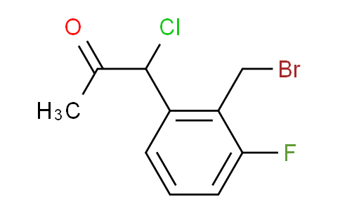 CAS No. 1803746-47-5, 1-(2-(Bromomethyl)-3-fluorophenyl)-1-chloropropan-2-one