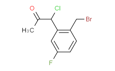 CAS No. 1804098-65-4, 1-(2-(Bromomethyl)-5-fluorophenyl)-1-chloropropan-2-one