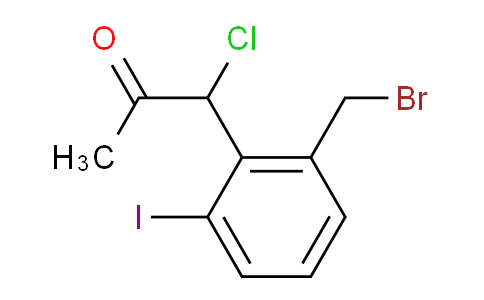 CAS No. 1806542-96-0, 1-(2-(Bromomethyl)-6-iodophenyl)-1-chloropropan-2-one