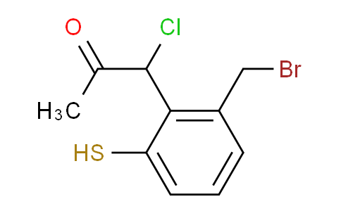CAS No. 1804185-36-1, 1-(2-(Bromomethyl)-6-mercaptophenyl)-1-chloropropan-2-one