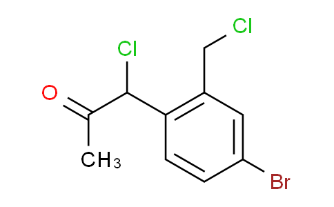 CAS No. 1806305-44-1, 1-(4-Bromo-2-(chloromethyl)phenyl)-1-chloropropan-2-one