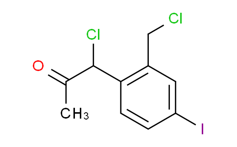 CAS No. 1806414-61-8, 1-Chloro-1-(2-(chloromethyl)-4-iodophenyl)propan-2-one