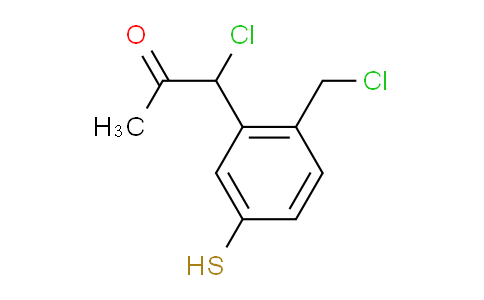 CAS No. 1804078-77-0, 1-Chloro-1-(2-(chloromethyl)-5-mercaptophenyl)propan-2-one