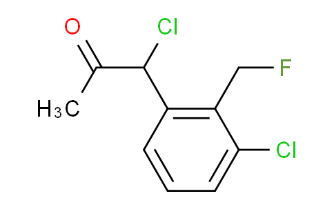 CAS No. 1805842-80-1, 1-Chloro-1-(3-chloro-2-(fluoromethyl)phenyl)propan-2-one