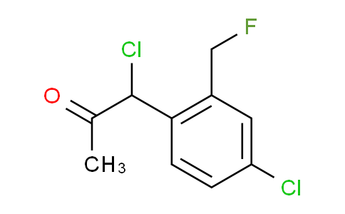 CAS No. 1804176-56-4, 1-Chloro-1-(4-chloro-2-(fluoromethyl)phenyl)propan-2-one