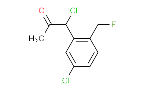 CAS No. 1804035-81-1, 1-Chloro-1-(5-chloro-2-(fluoromethyl)phenyl)propan-2-one