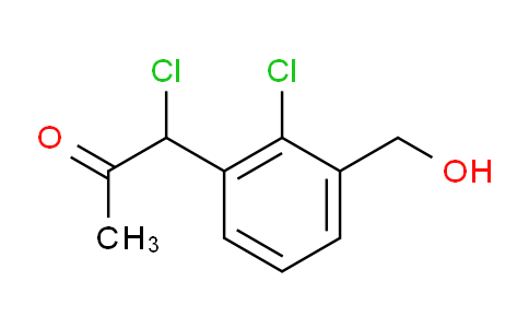 CAS No. 1805730-33-9, 1-Chloro-1-(2-chloro-3-(hydroxymethyl)phenyl)propan-2-one