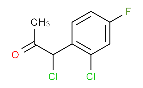 CAS No. 1804092-08-7, 1-Chloro-1-(2-chloro-4-fluorophenyl)propan-2-one