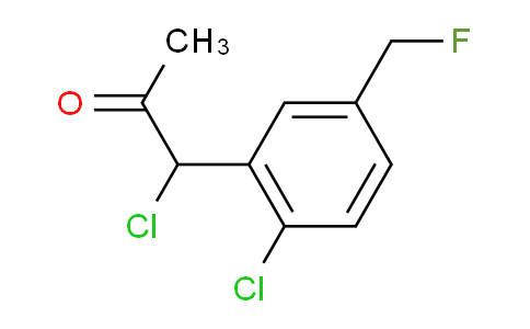 CAS No. 1805729-36-5, 1-Chloro-1-(2-chloro-5-(fluoromethyl)phenyl)propan-2-one