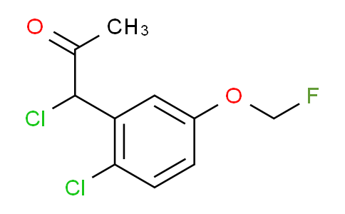 CAS No. 1804093-01-3, 1-Chloro-1-(2-chloro-5-(fluoromethoxy)phenyl)propan-2-one