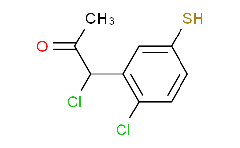 CAS No. 1804171-66-1, 1-Chloro-1-(2-chloro-5-mercaptophenyl)propan-2-one