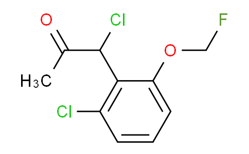CAS No. 1806324-10-6, 1-Chloro-1-(2-chloro-6-(fluoromethoxy)phenyl)propan-2-one